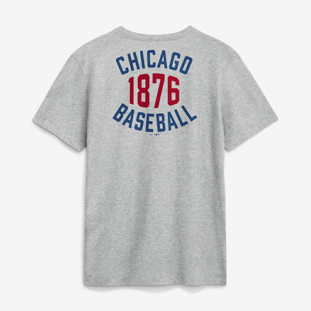 Chicago Cubs Nike Cooperstown 2-Hit T-Shirt - Heather Gray T-shirts
