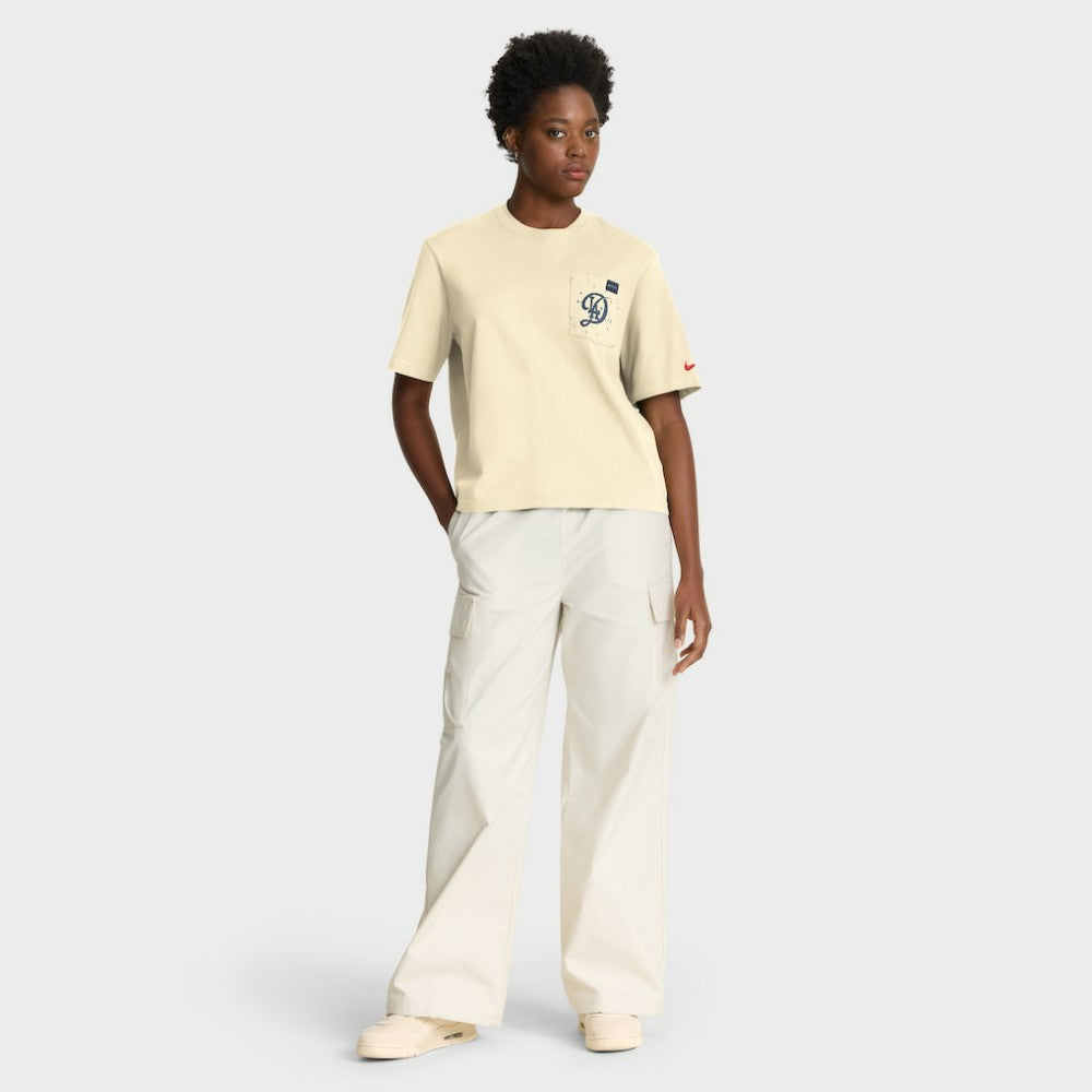 Los Angeles Dodgers Nike Women's City Connect Pocket Boxy T-Shirt - Cream T-shirts