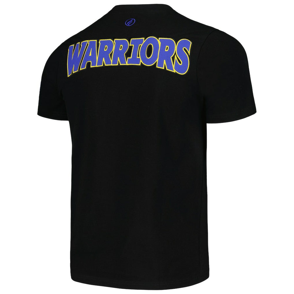 Golden State Warriors FISLL 3D Puff Print Sliced Logo T-Shirt Black