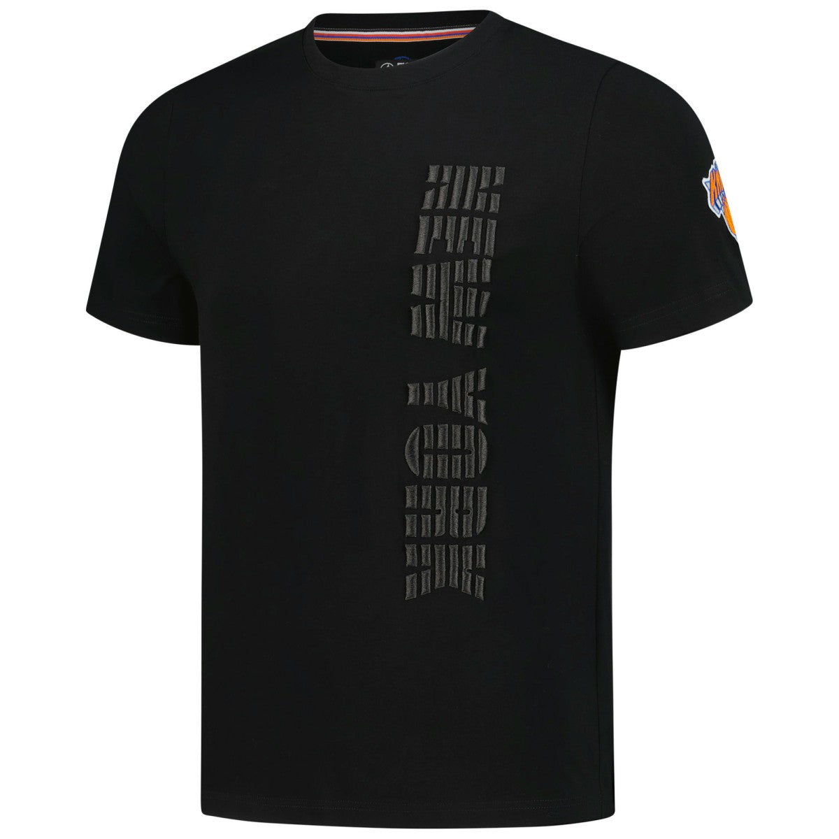 New York Knicks FISLL 3D Puff Print Sliced Logo T-Shirt Black