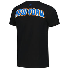 New York Knicks FISLL 3D Puff Print Sliced Logo T-Shirt Black