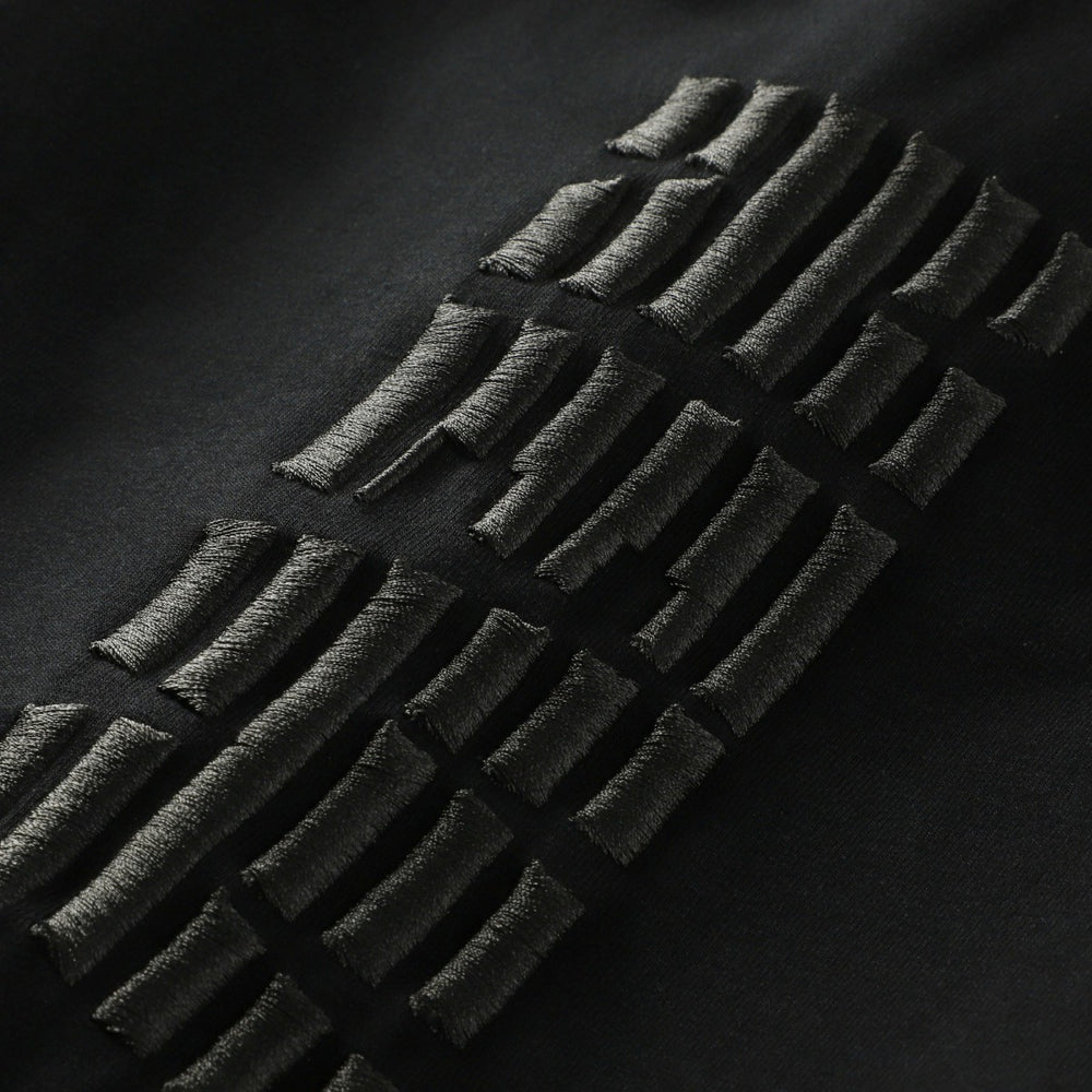 New York Knicks FISLL 3D Puff Print Sliced Logo T-Shirt Black
