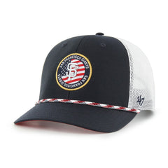 San Francisco Giants '47 Union Patch Trucker Adjustable Hat - Navy Hats