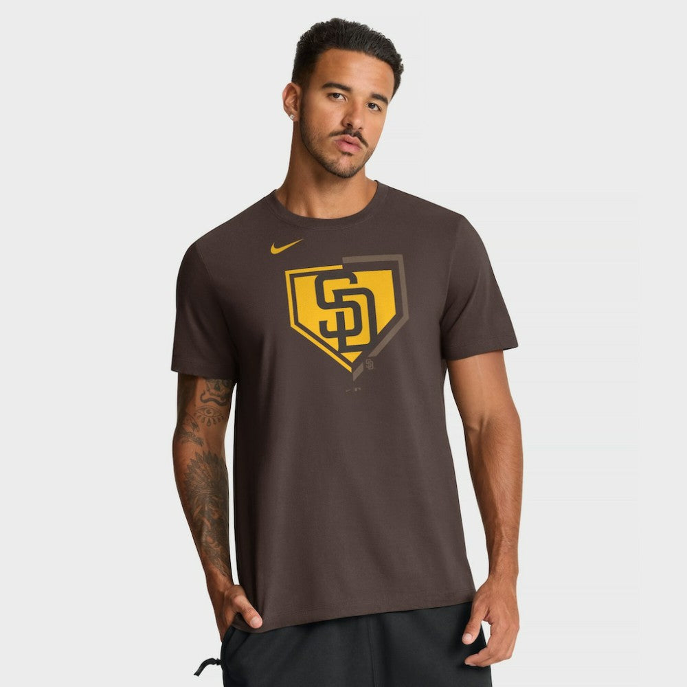 San Diego Padres Nike Icon T-Shirt - Brown T-shirts