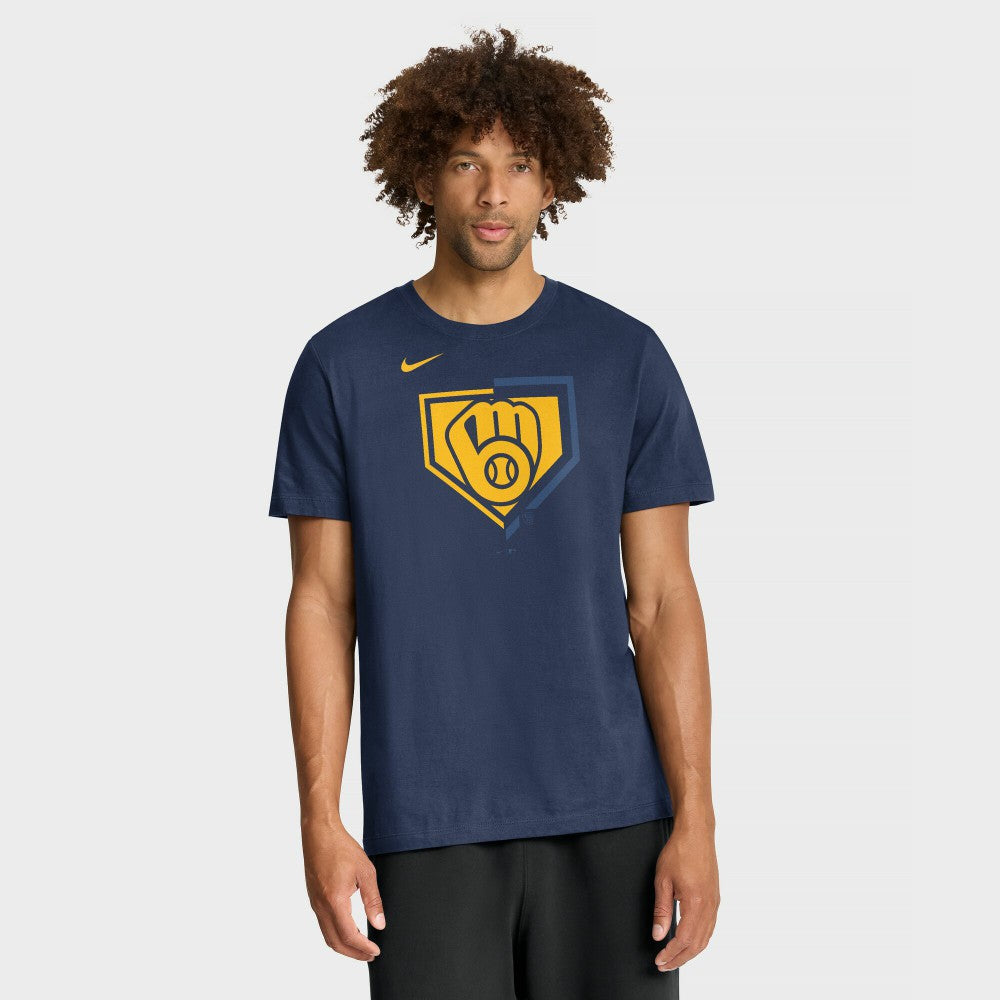 Milwaukee Brewers Nike Icon T-Shirt - Navy T-shirts
