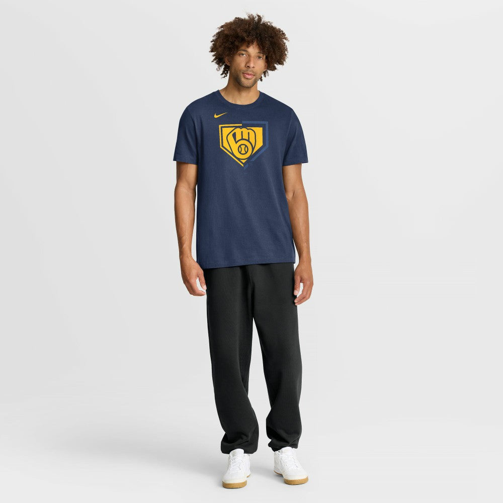 Milwaukee Brewers Nike Icon T-Shirt - Navy T-shirts