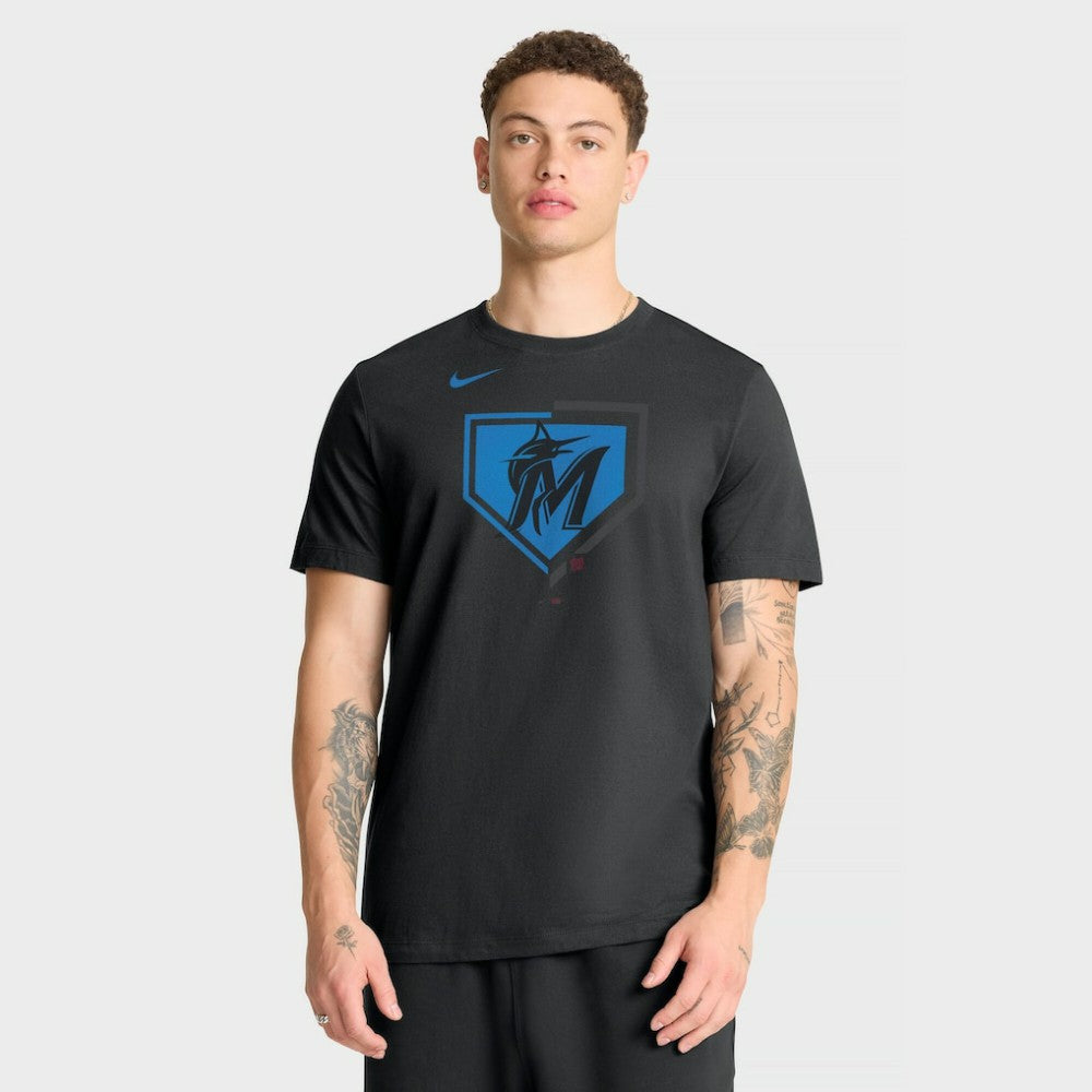 Miami Marlins Nike Icon T-Shirt - Black T-shirts