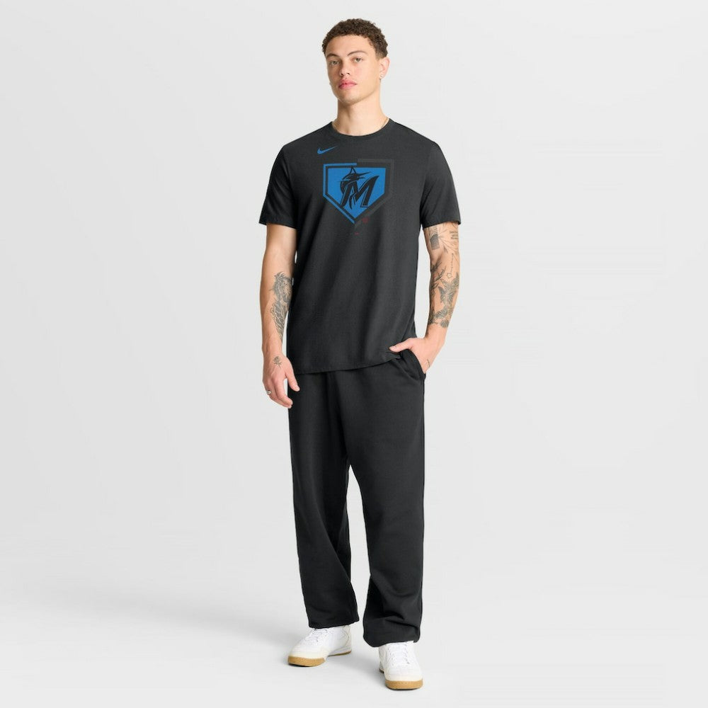 Miami Marlins Nike Icon T-Shirt - Black T-shirts