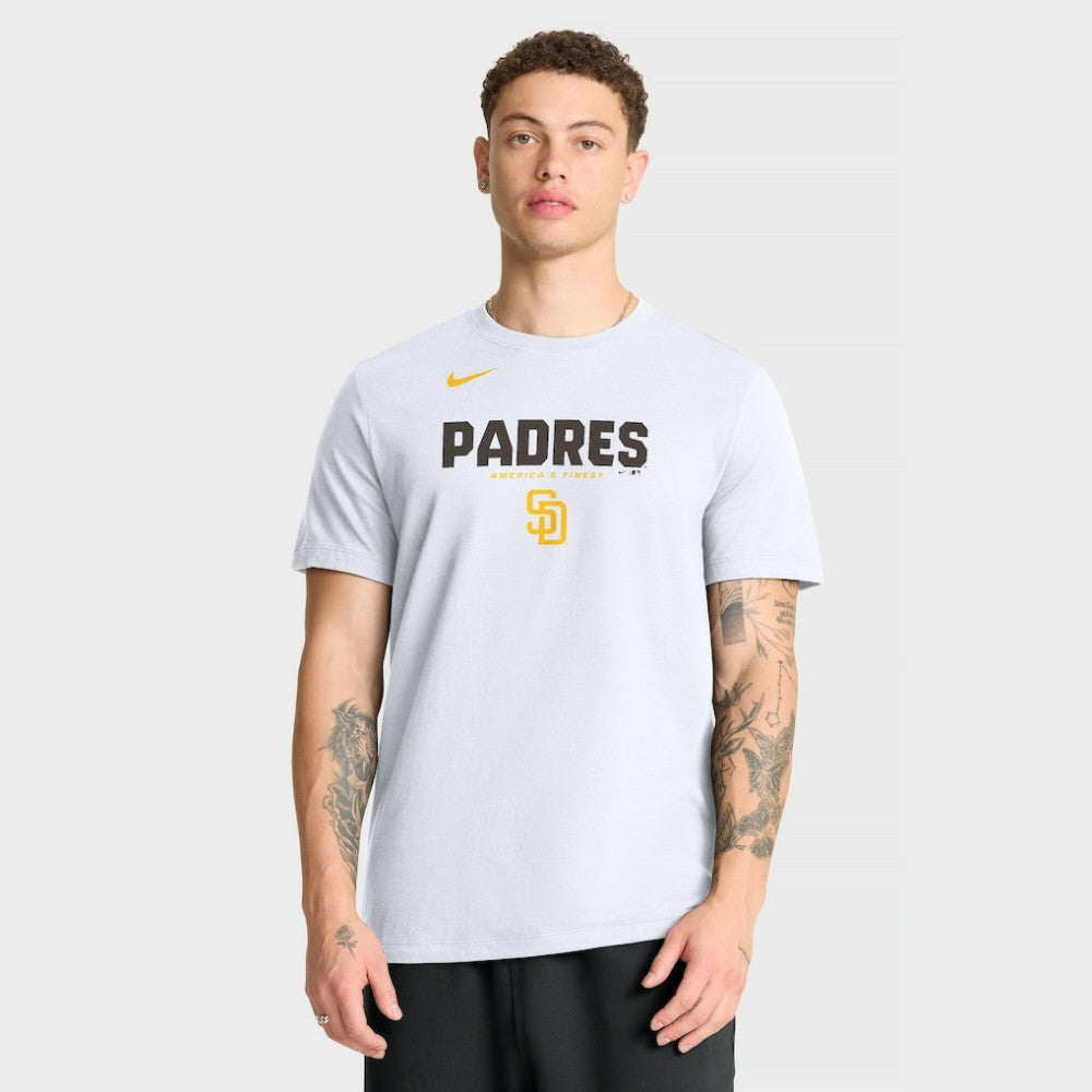 San Diego Padres Nike Bold Team Name T-Shirt - White T-shirts