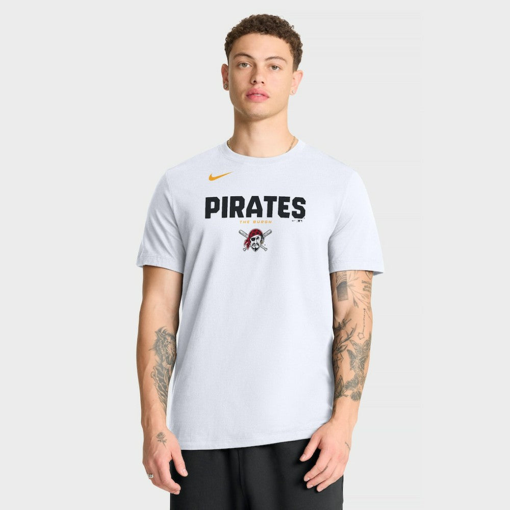 Pittsburgh Pirates Nike Bold Team Name T-Shirt - White T-shirts