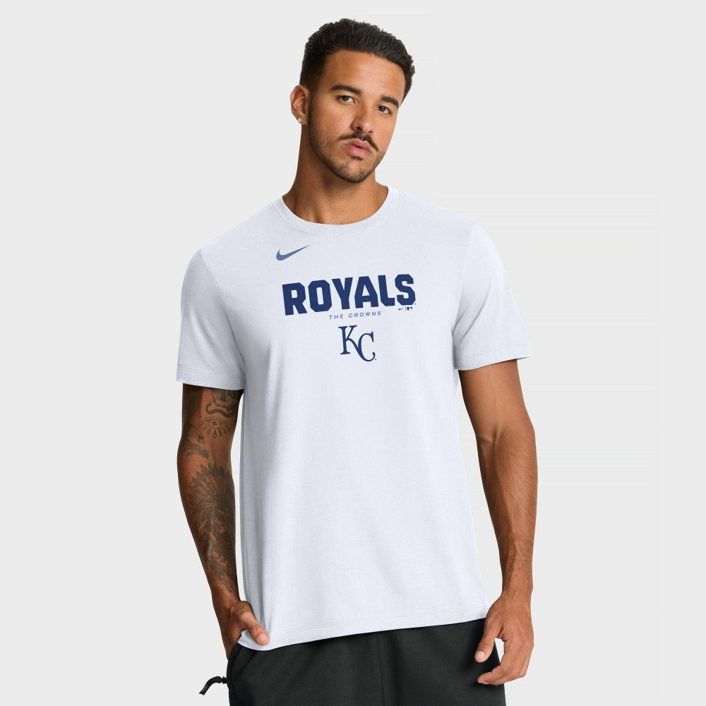 Kansas City Royals Nike Bold Team Name T-Shirt - White T-shirts