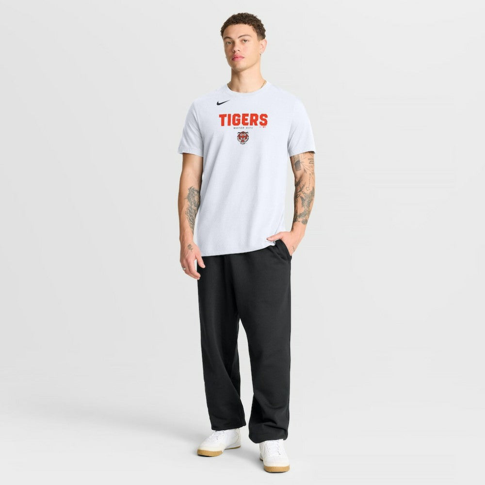 Detroit Tigers Nike Bold Team Name T-Shirt - White T-shirts