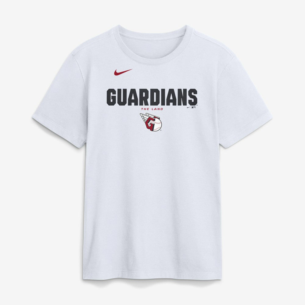 Cleveland Guardians Nike Bold Team Name T-Shirt - White T-shirts