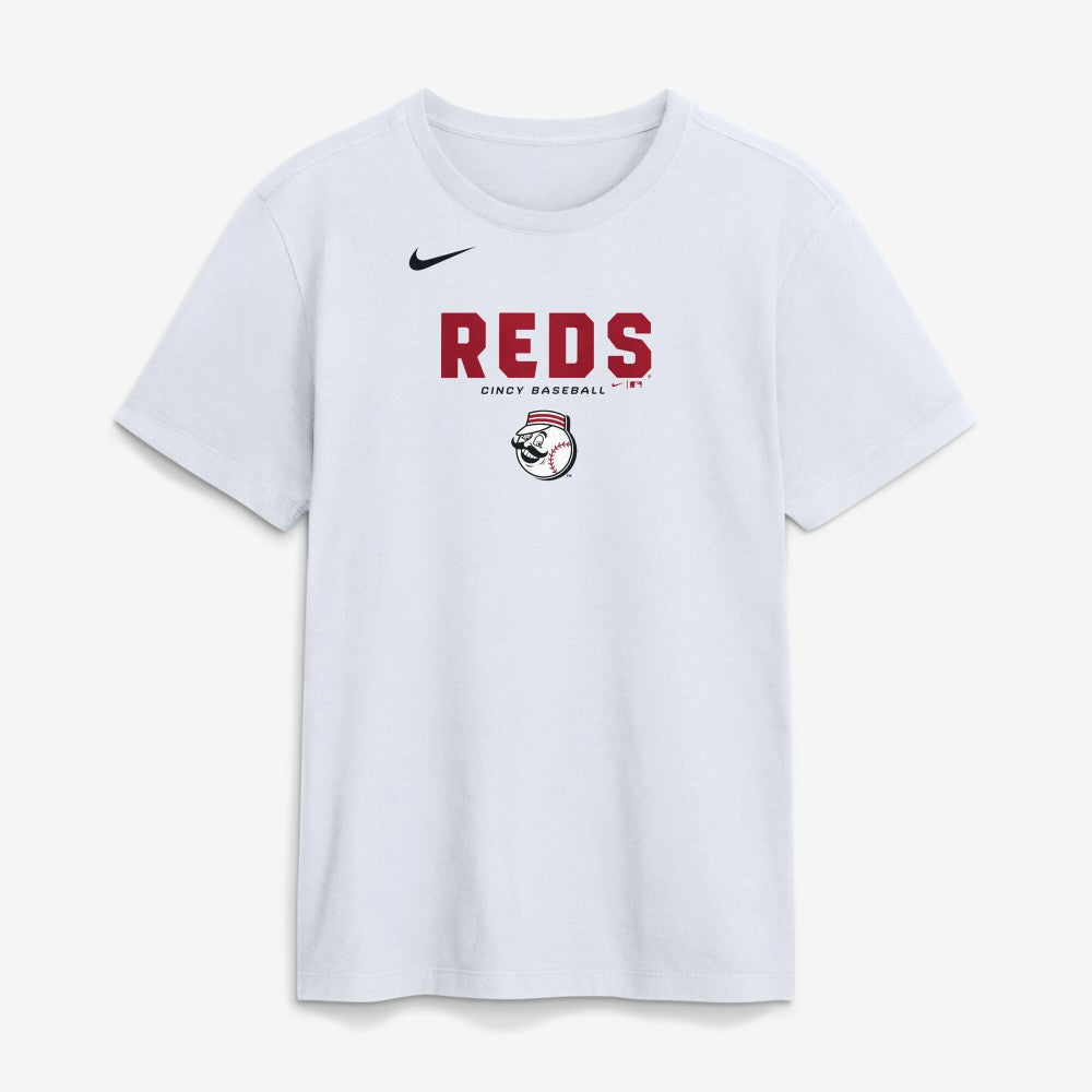 Cincinnati Reds Nike Bold Team Name T-Shirt - White T-shirts