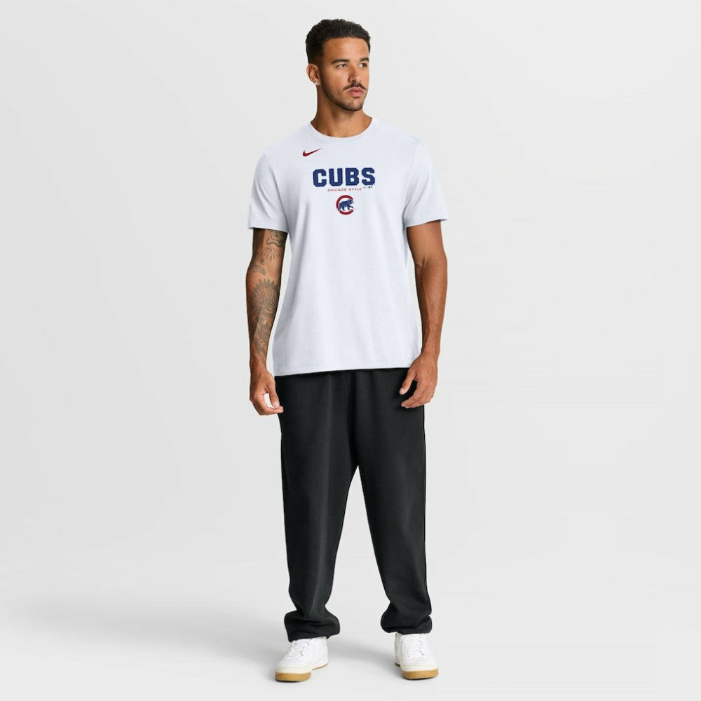 Chicago Cubs Nike Bold Team Name T-Shirt - White T-shirts