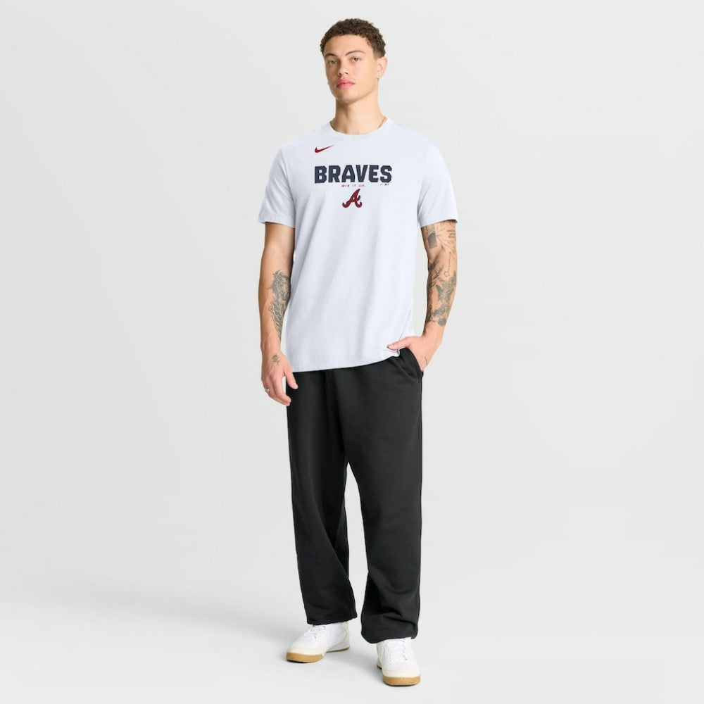 Atlanta Braves Nike Bold Team Name T-Shirt - White T-shirts
