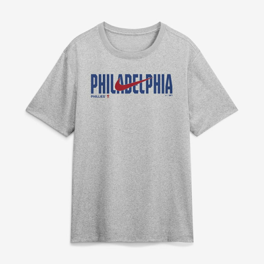 Philadelphia Phillies Nike Swoosh Legend Dri-FIT T-Shirt - Heather Gray T-shirts