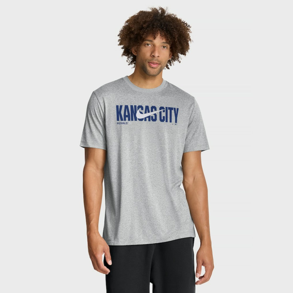 Kansas City Royals Nike Swoosh Legend Dri-FIT T-Shirt - Heather Gray T-shirts