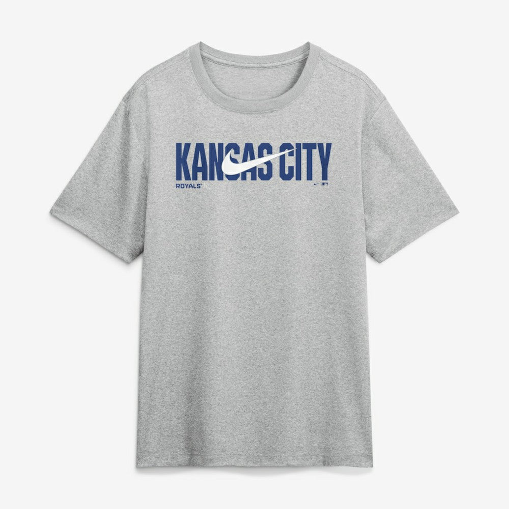Kansas City Royals Nike Swoosh Legend Dri-FIT T-Shirt - Heather Gray T-shirts