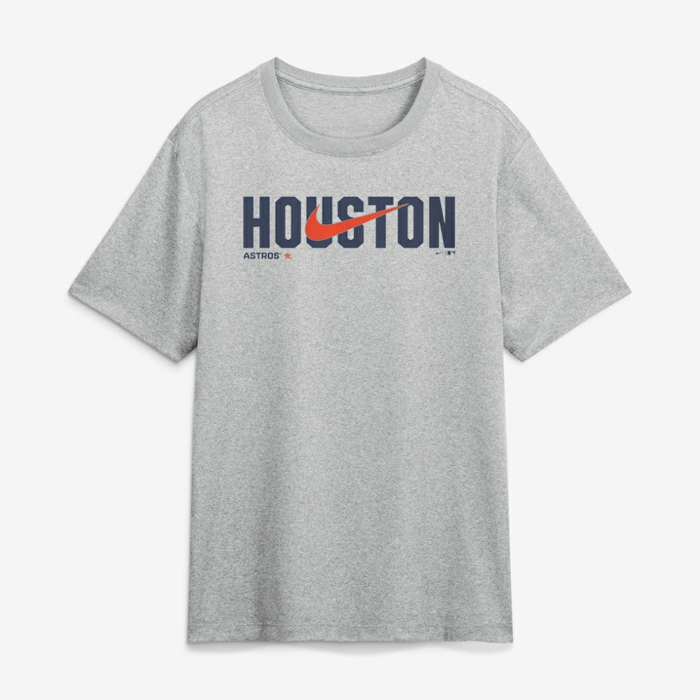 Houston Astros Nike Swoosh Legend Dri-FIT T-Shirt - Heather Gray T-shirts