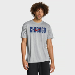 Chicago Cubs Nike Swoosh Legend Dri-FIT T-Shirt - Heather Gray T-shirts