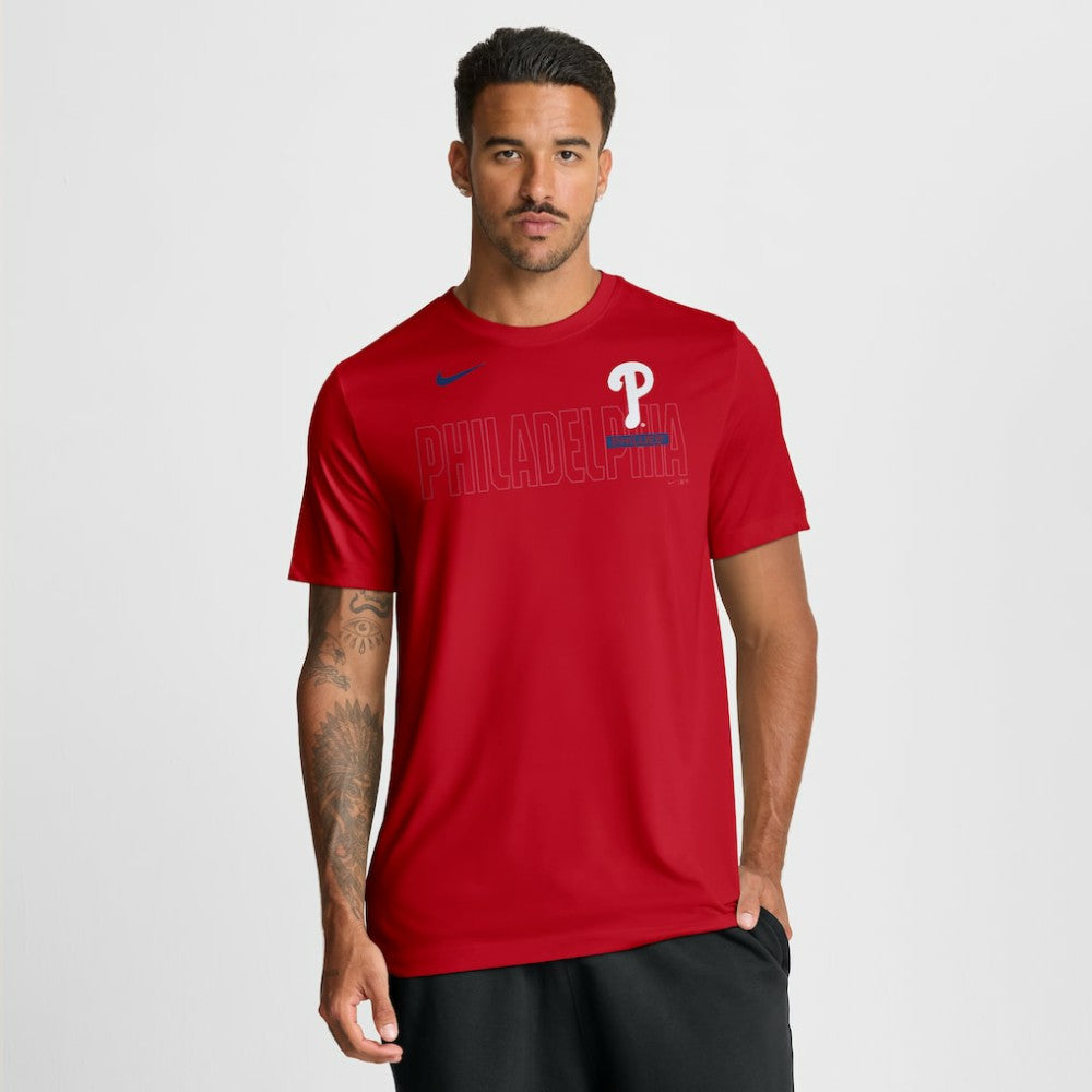 Philadelphia Phillies Nike Knockout Team Legend Dri-FIT T-Shirt - Red T-shirts