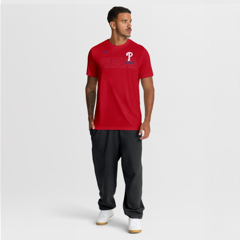 Philadelphia Phillies Nike Knockout Team Legend Dri-FIT T-Shirt - Red T-shirts