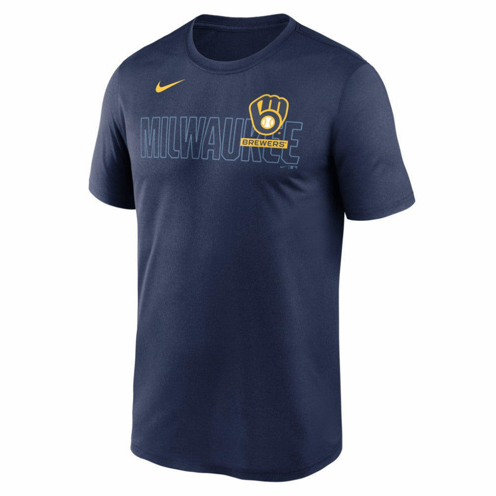 Milwaukee Brewers Nike Knockout Team Legend Dri-FIT T-Shirt - Navy T-shirts