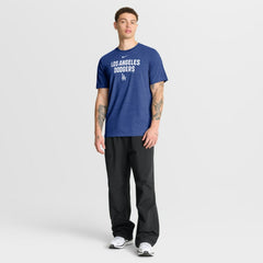 Los Angeles Dodgers Nike Stacked Tri-Blend T-Shirt - Heather Royal T-shirts