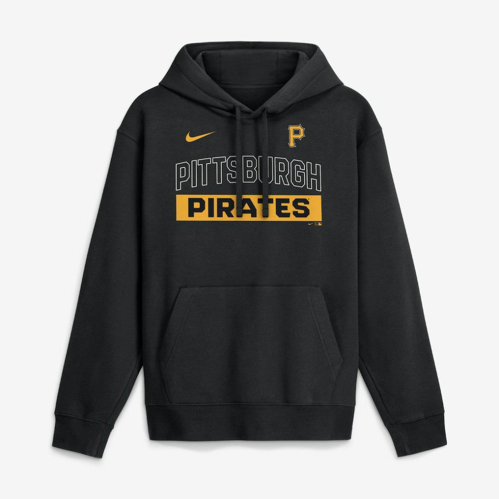 Pittsburgh Pirates Nike Primetime Club Hoodie - Black Hoodies