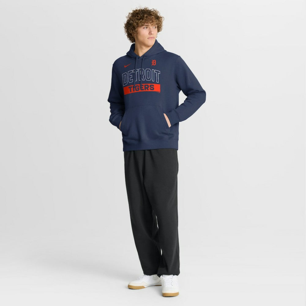 Detroit Tigers Nike Primetime Club Hoodie - Navy Hoodies