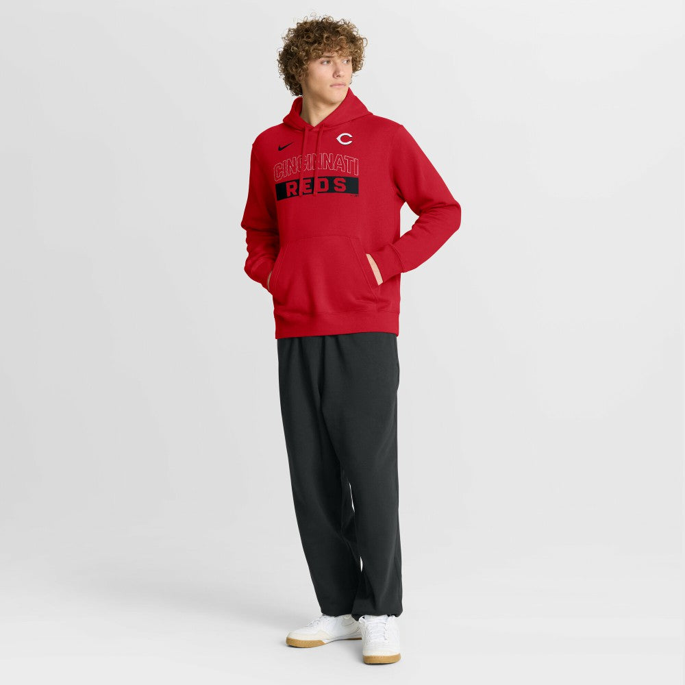 Cincinnati Reds Nike Primetime Club Hoodie - Red Hoodies