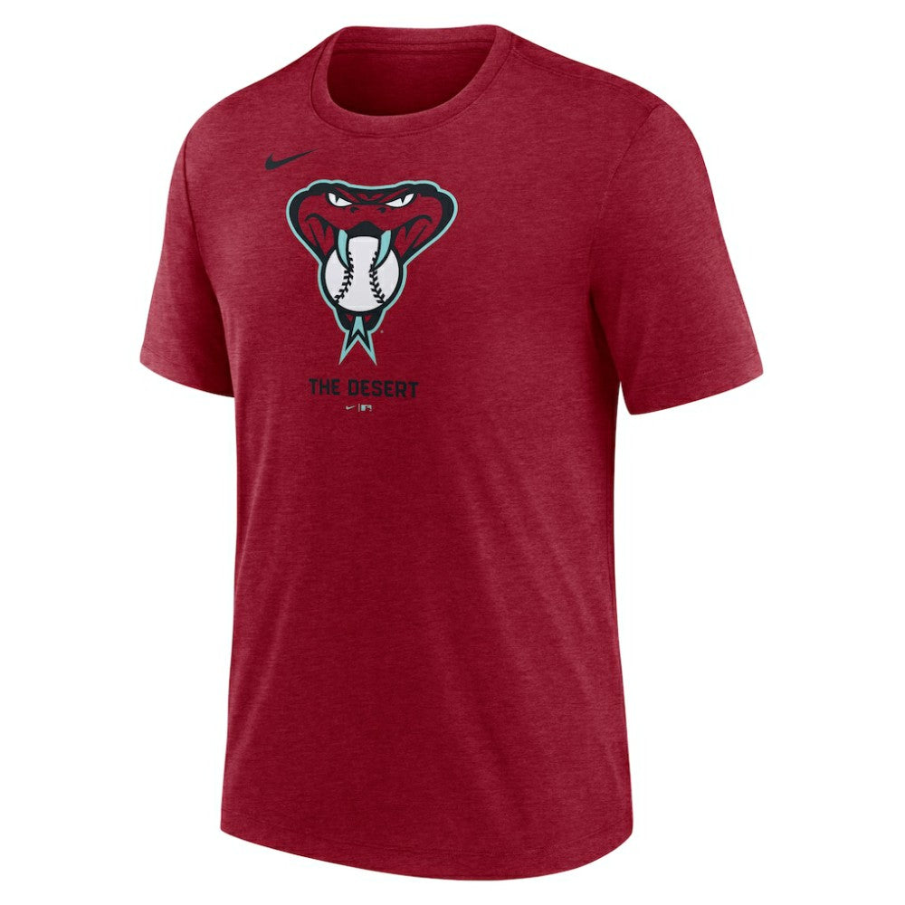 Arizona Diamondbacks Nike Tri-Blend Logo T-Shirt - Red T-shirts