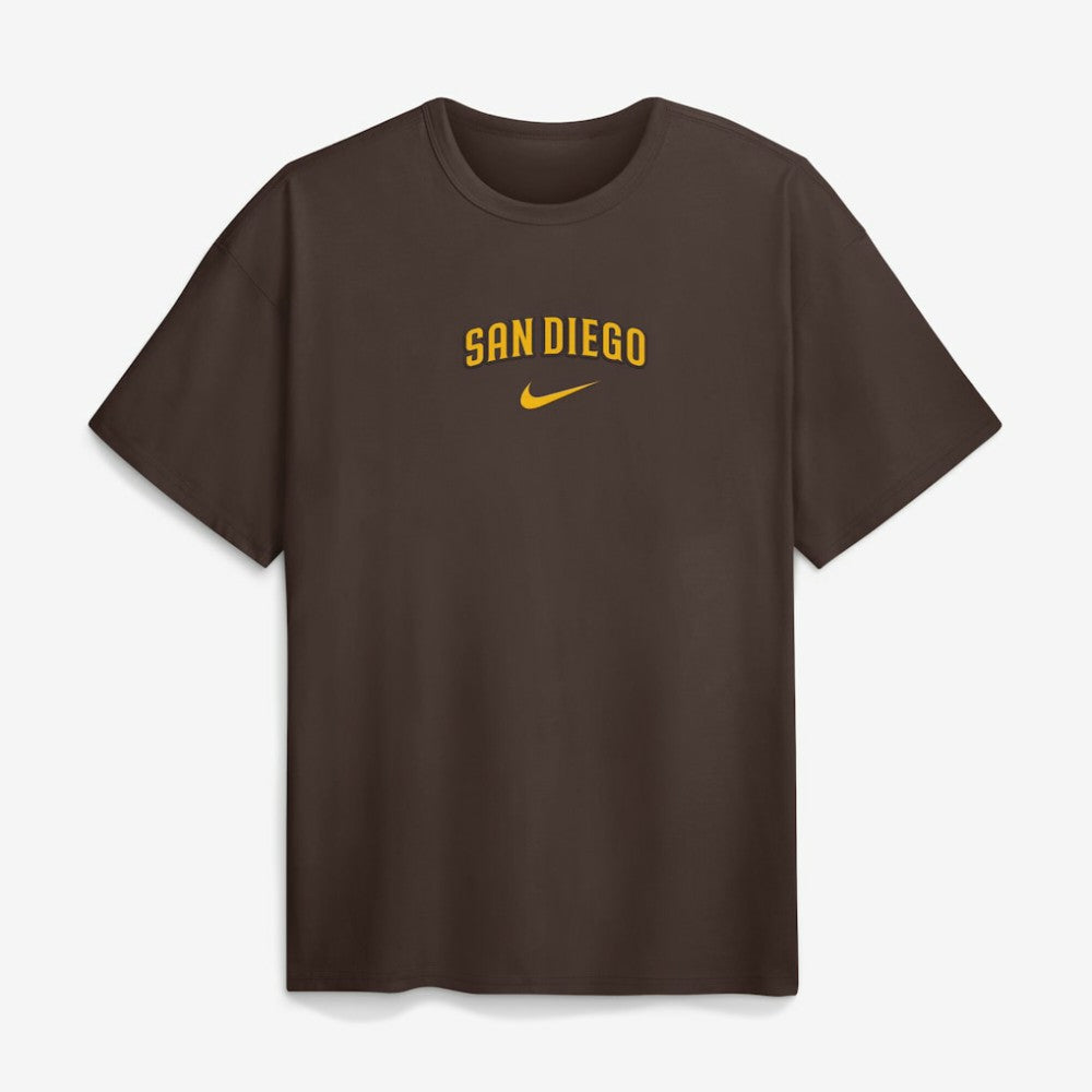 San Diego Padres Nike City Name Max 90 T-Shirt - Brown T-shirts
