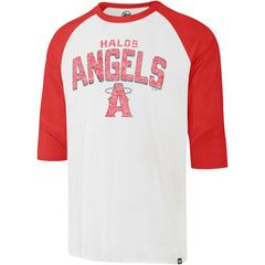 Los Angeles Angels '47 City Connect Crescent Franklin Raglan 3/4-Sleeve T-Shirt - Cream T-shirts