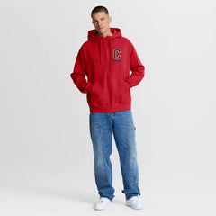 Cleveland Guardians Nike Primetime Lockup Full-Zip Hoodie - Red Hoodies