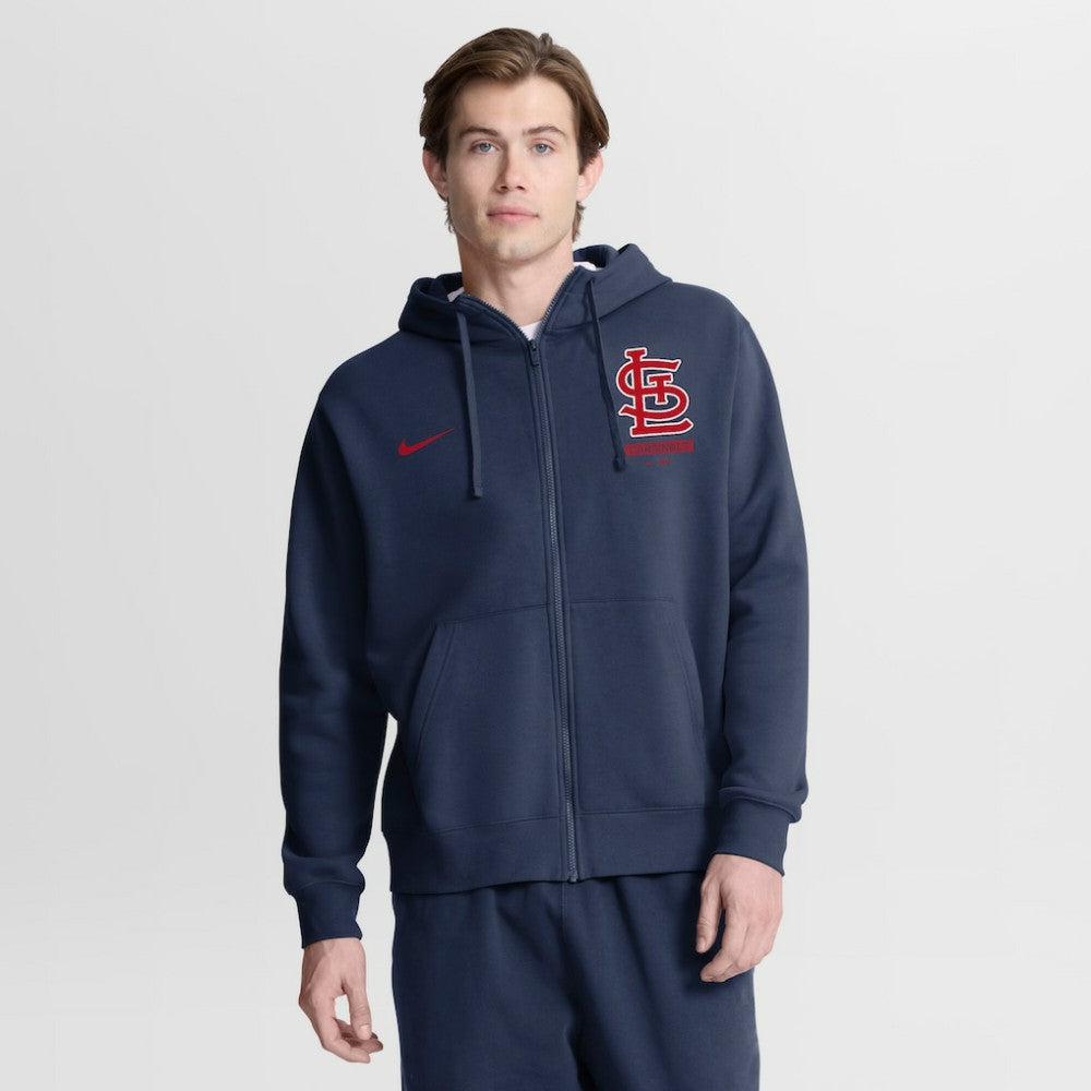 St. Louis Cardinals Nike Primetime Lockup Full-Zip Hoodie - Navy Hoodies