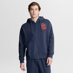 St. Louis Cardinals Nike Primetime Lockup Full-Zip Hoodie - Navy Hoodies