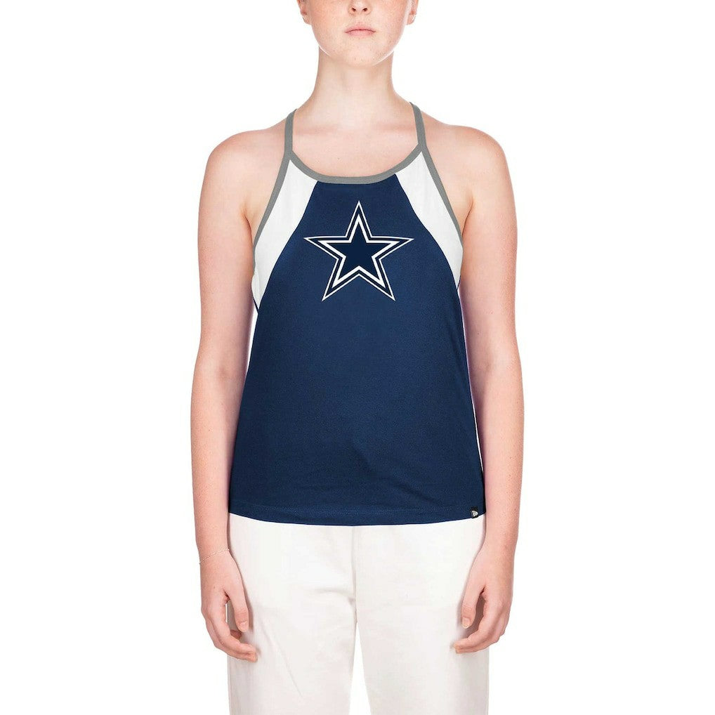 Dallas Cowboys New Era Women's Ribbed Racerback Tank Top Navy