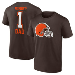 Cleveland Browns Father's Day T-Shirt Brown