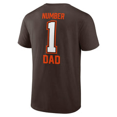 Cleveland Browns Father's Day T-Shirt Brown