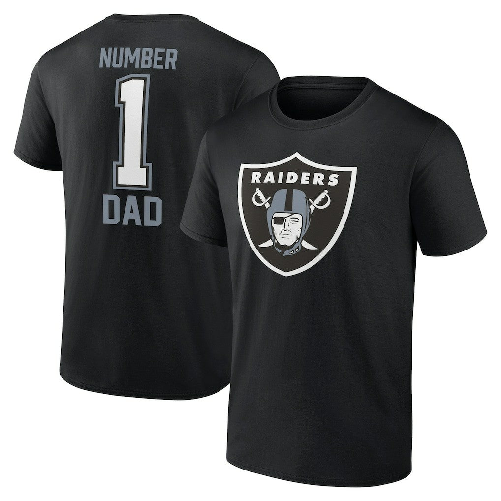 Las Vegas Raiders Father's Day T-Shirt Black