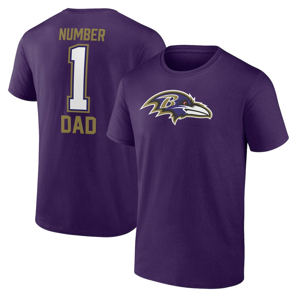 Baltimore Ravens Father's Day T-Shirt Purple