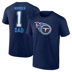 Tennessee Titans Father's Day T-Shirt Navy