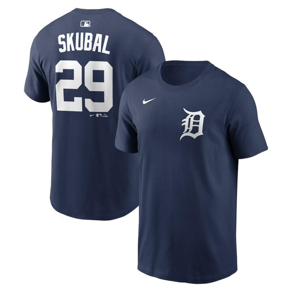 Tarik Skubal Detroit Tigers Nike Home Name & Number T-Shirt - Navy T-shirts