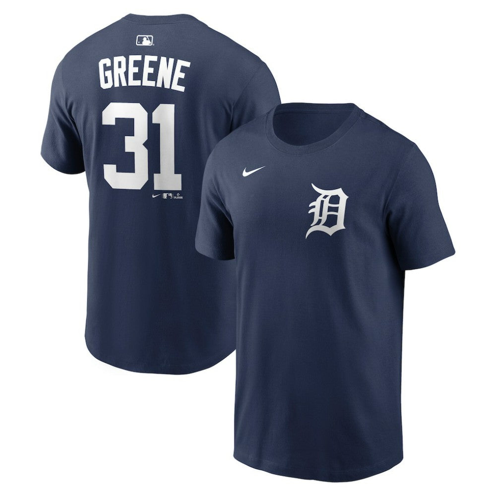 Riley Greene Detroit Tigers Nike Home Name & Number T-Shirt - Navy T-shirts