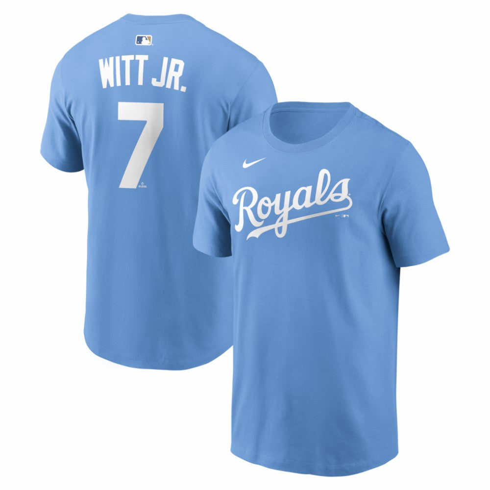 Bobby Witt Jr. Kansas City Royals Nike Name & Number T-Shirt - Light Blue T-shirts