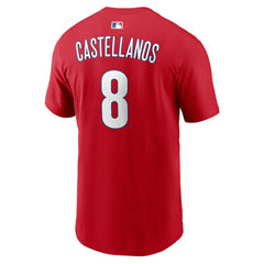Nick Castellanos Philadelphia Phillies Nike  Name & Number T-Shirt - Red T-shirts