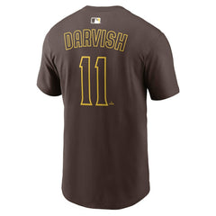 Yu Darvish San Diego Padres Nike  Name & Number T-Shirt - Brown T-shirts