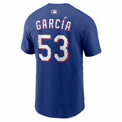 Adolis Garcia Texas Rangers Nike Name & Number T-Shirt - Royal T-shirts